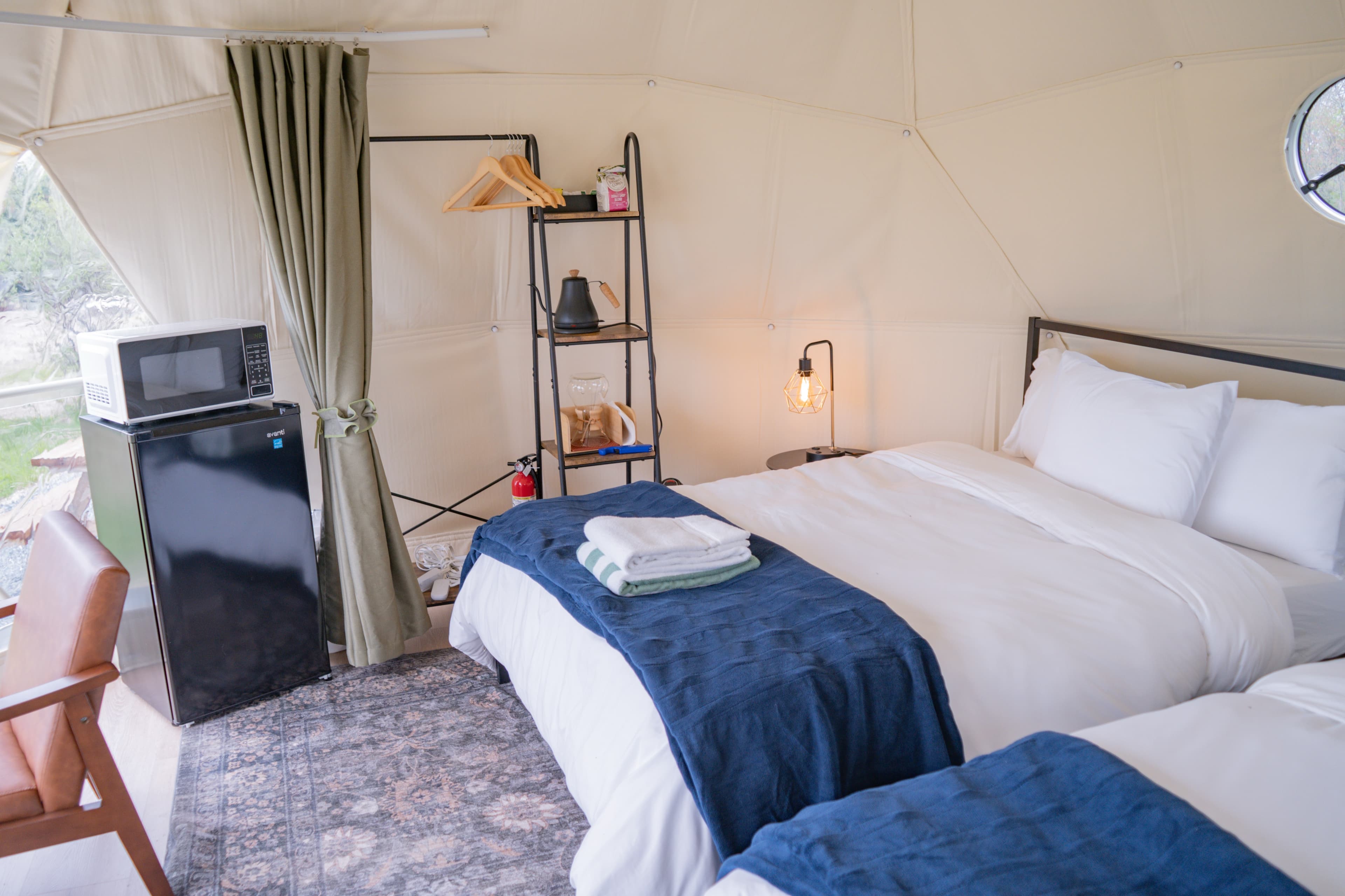 Classic dome double interior at Ferncrest Acadia