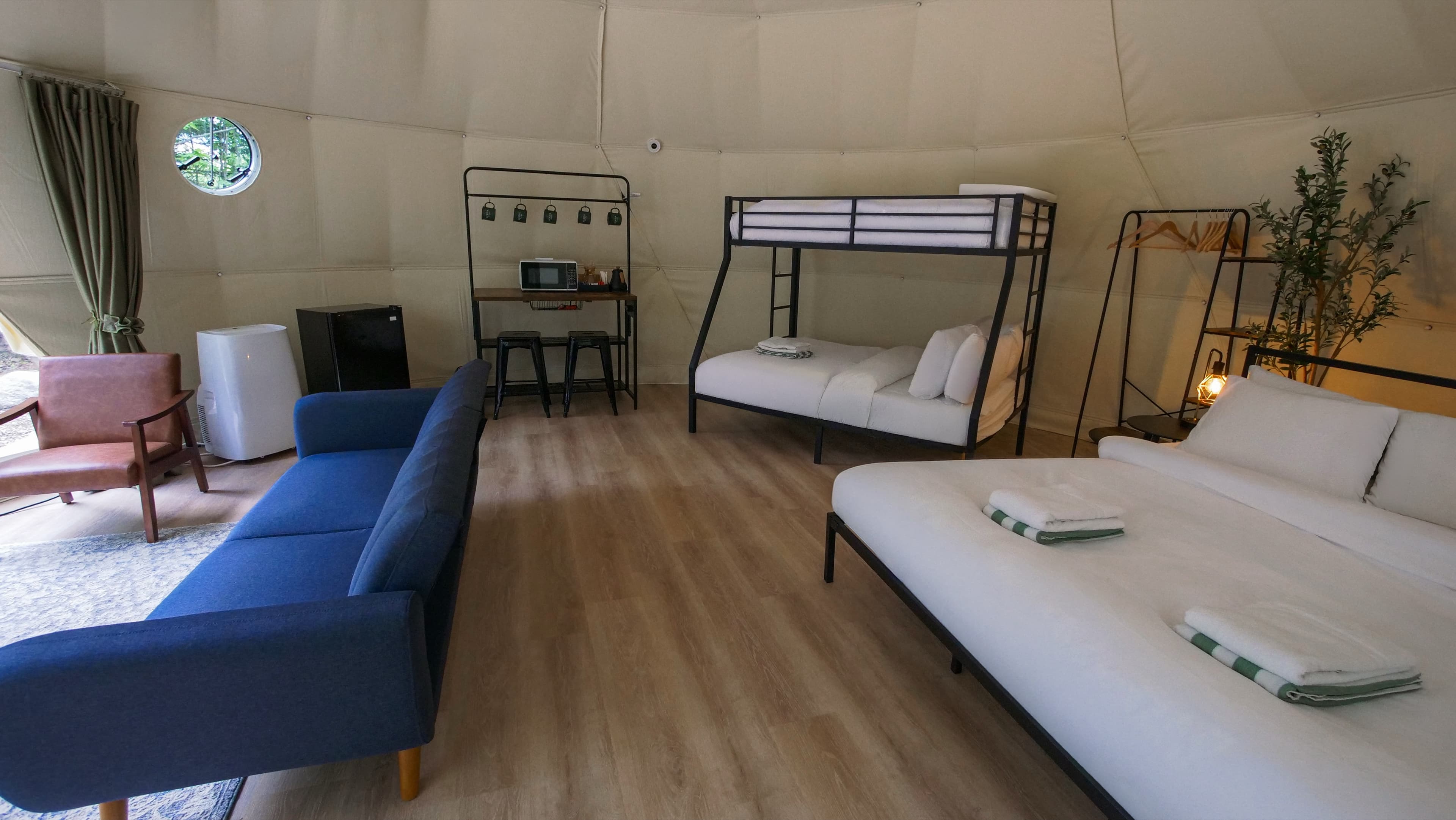 Family dome interior at Ferncrest Acadia
