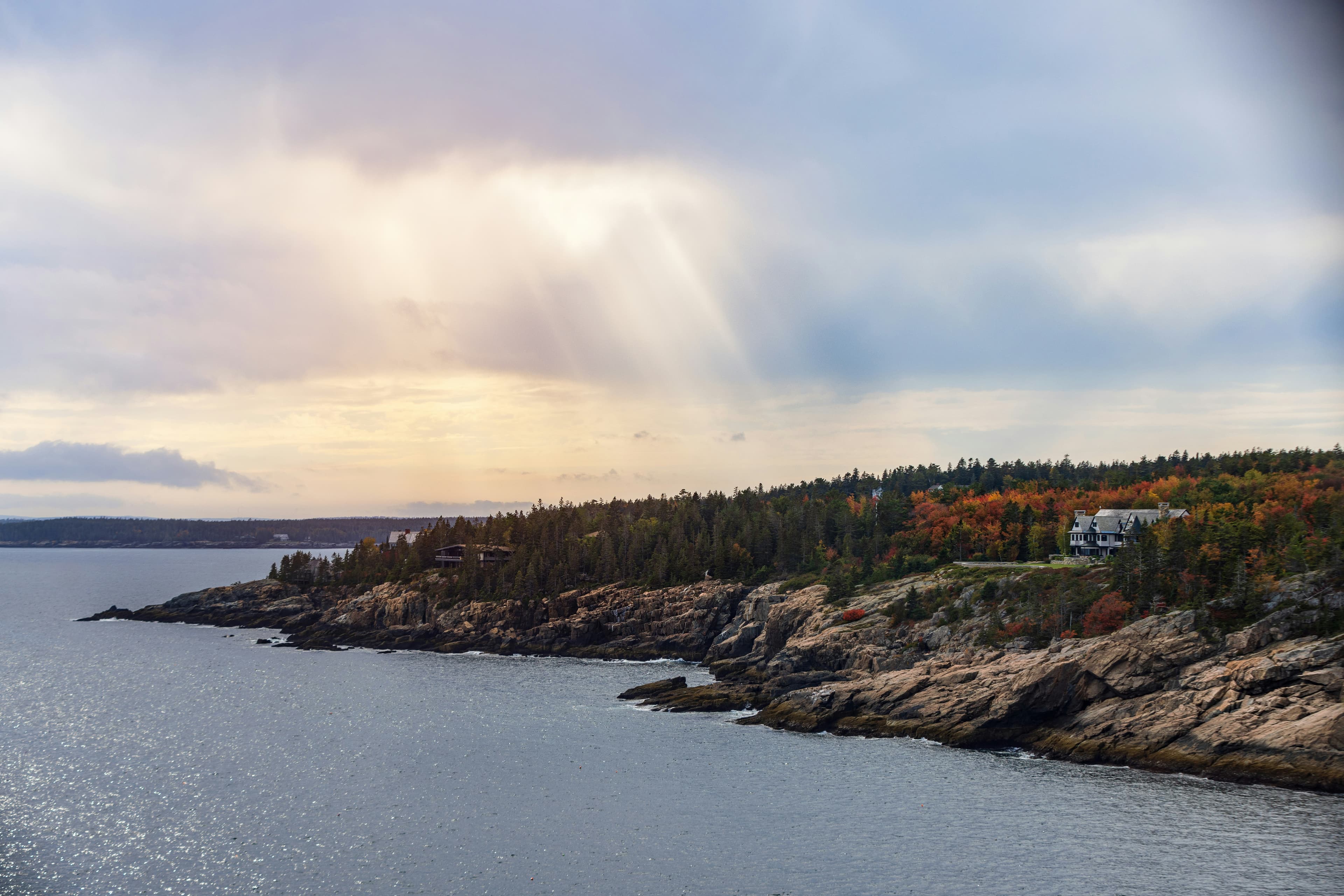 Fall colors on the Blue Hill Peninsula in coastal Maine