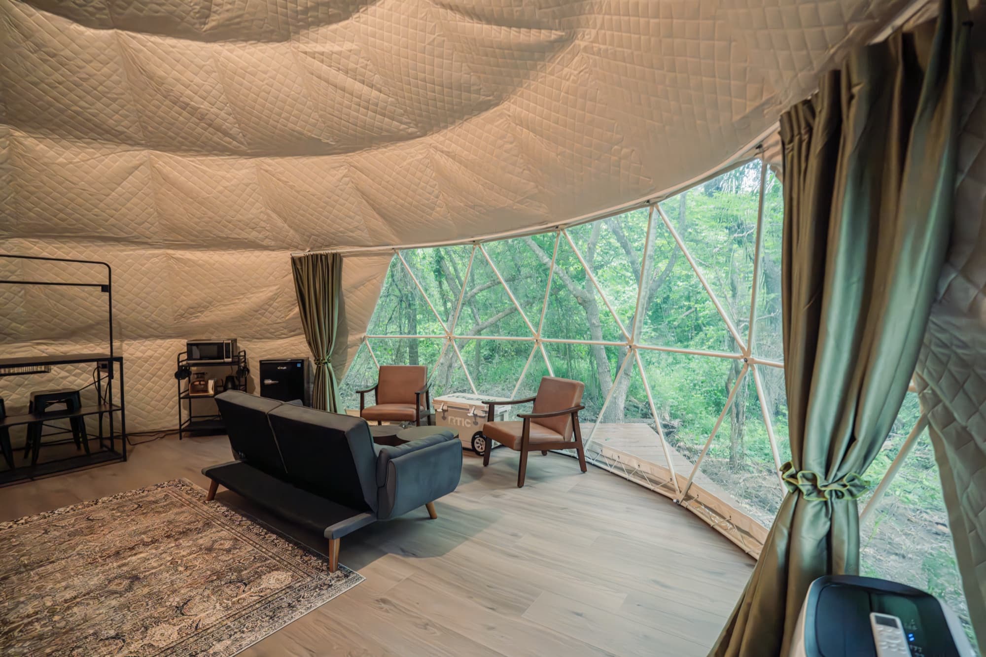 Family dome interior at Ferncrest Chambers Creek