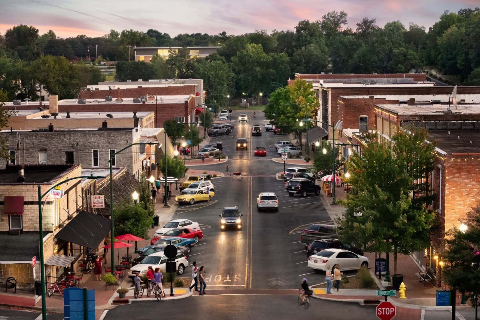 Siloam Springs, Arkansas in Ozark foothills, Oklahoma