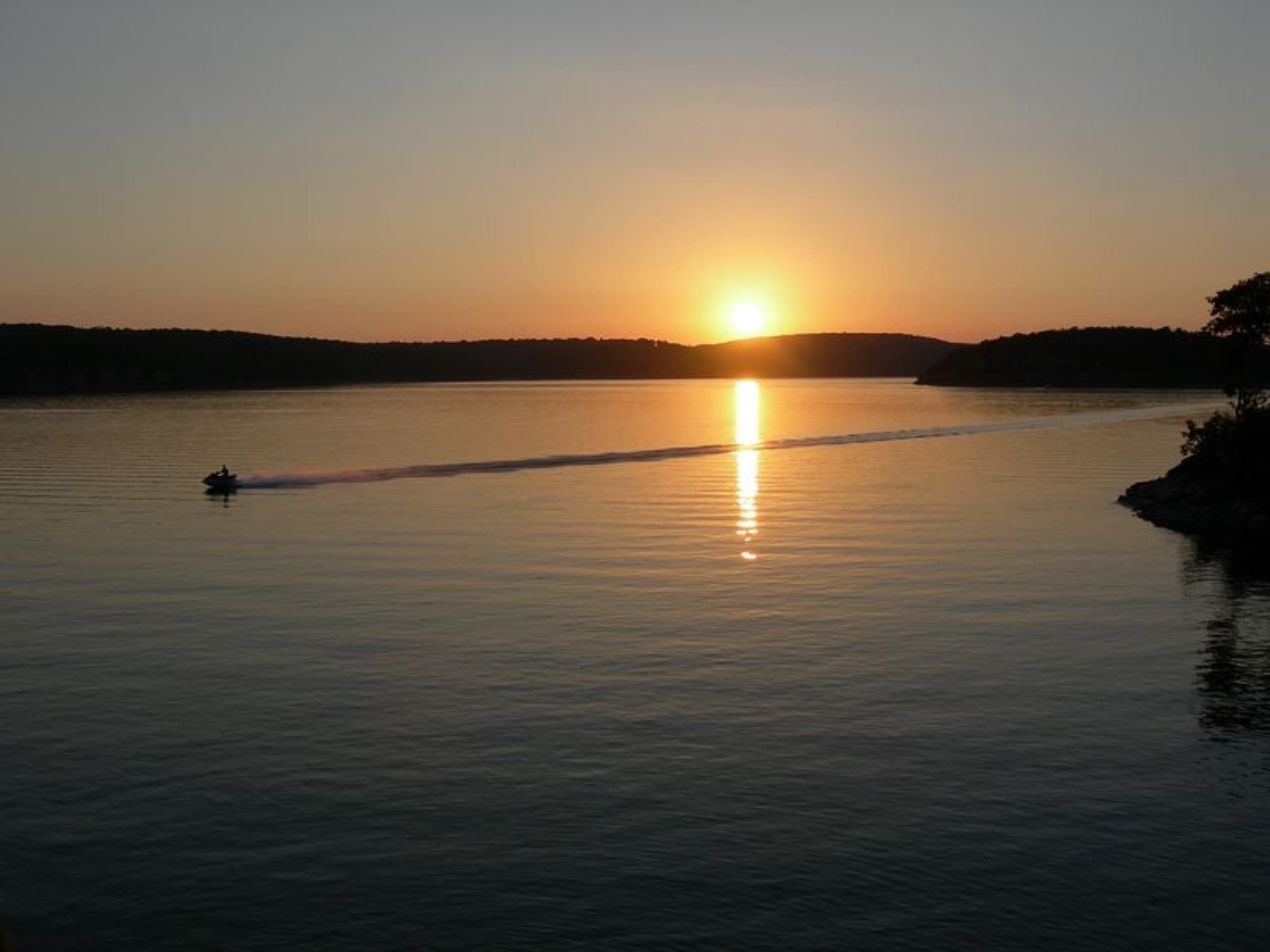 Lake Tenkiller in Ozark foothills, Oklahoma