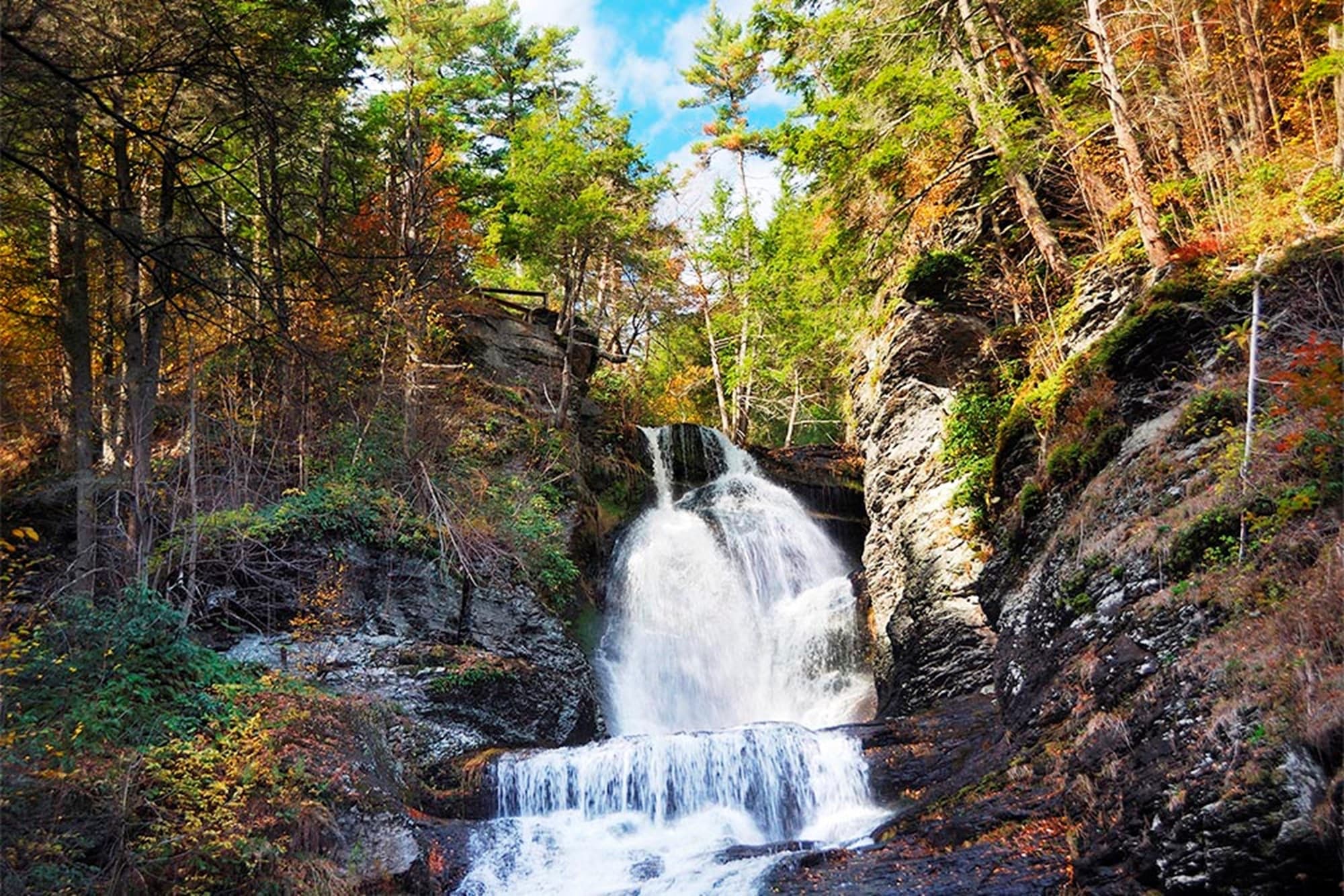 Bushkill Falls in Pocono Mountains, Pennsylvania